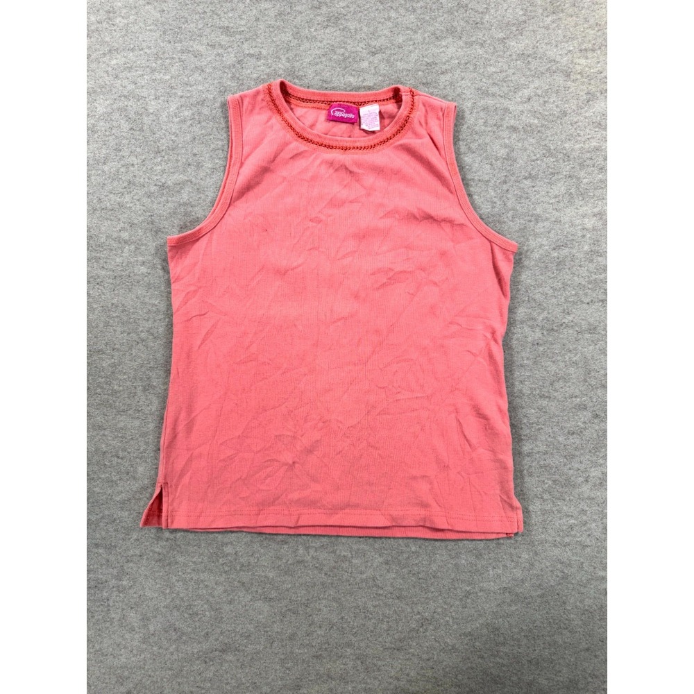 Pappagallo Tank Top Womens Large Pink Sleeveless Cotton Blend Casual Pullover